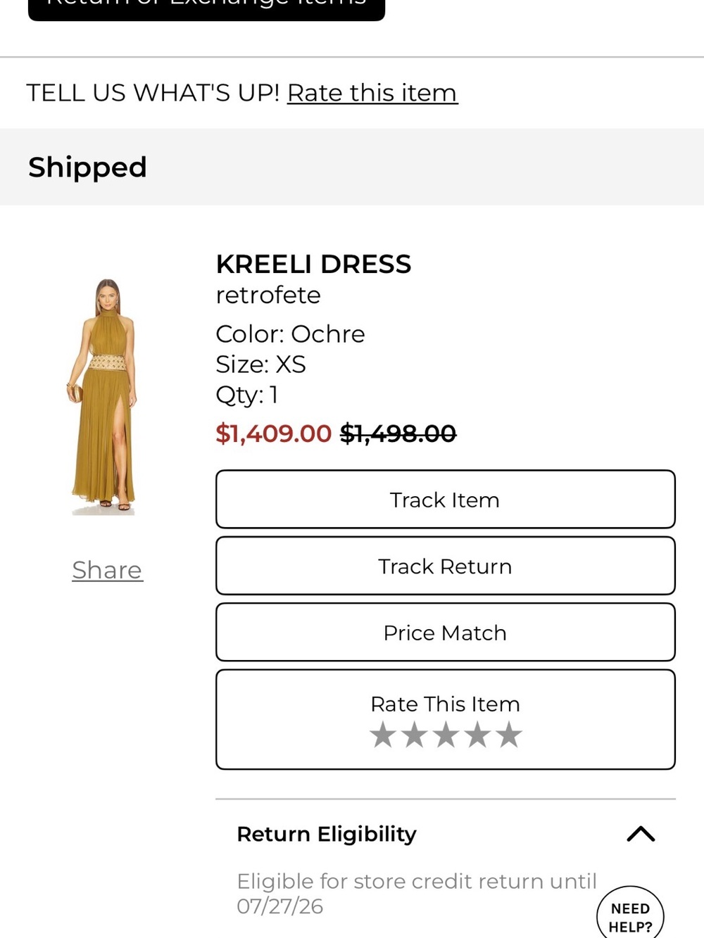 Retrofete Olive Green Maxi Dress
WILL NOT ACCEPT LOW BALL OFFERS! - Picture 3 of 3